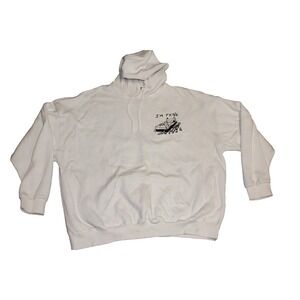 XXXL Assholess Live Forever " I'M FINE " 3X White Hoodie ALF Hooded Sweatshirt